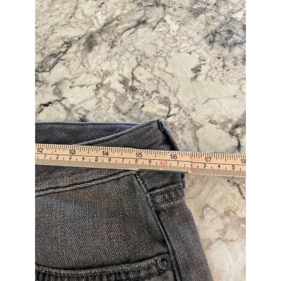 Free People We the Free Shorts Womens 28 Distressed Jean Button Fly Cuffed Gray - Picture 12 of 14